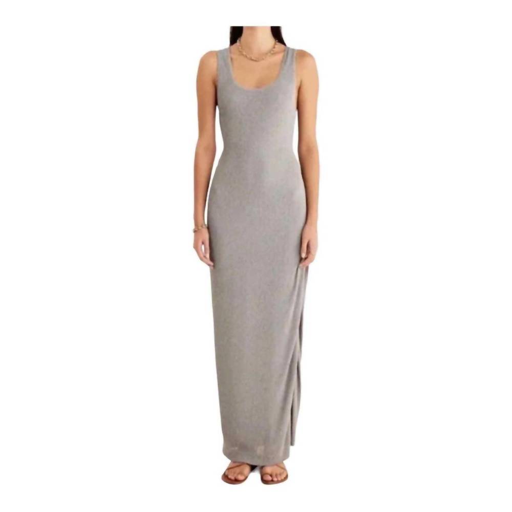 NEW RUMER rosa rib cut out maxi dress in seafoam green